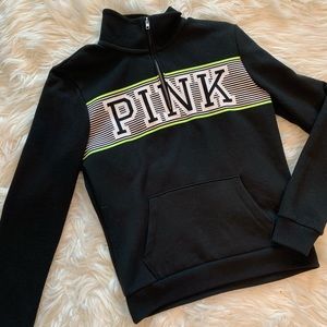 PINK VS quarter zip sweatshirt